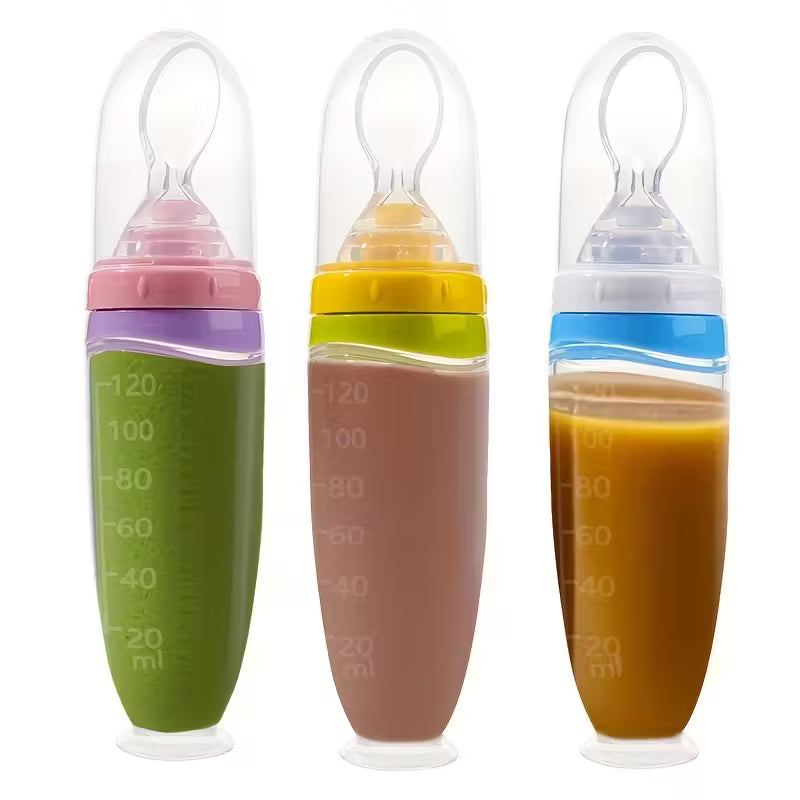 Squeeze Feeder with Detachable Spoon