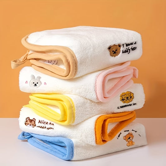 5pcs Soft and Comfortable Baby Washcloths, Square Towels
