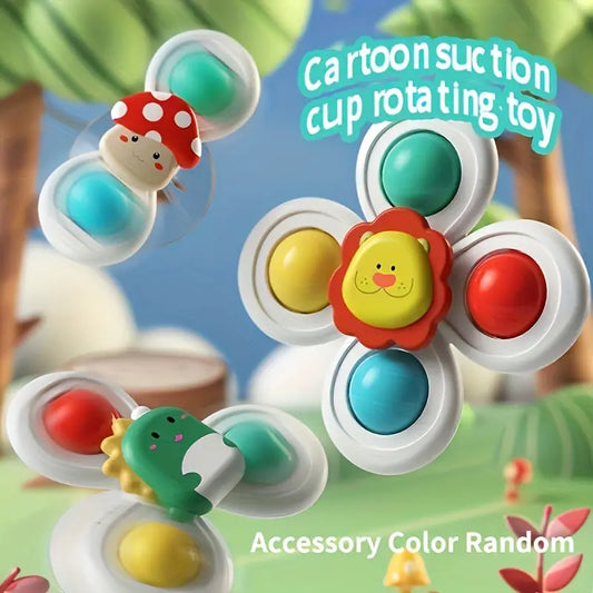 Cool and Fun Suction Cup Spinning Top Toy
