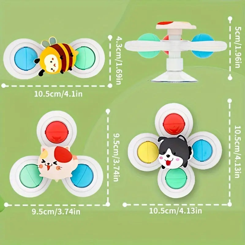 Cool and Fun Suction Cup Spinning Top Toy