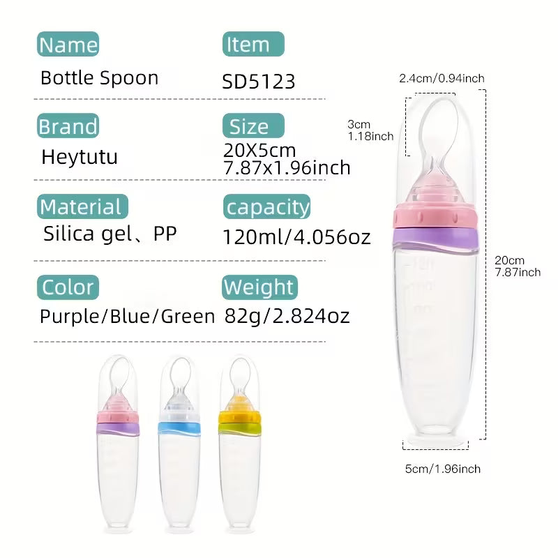 Squeeze Feeder with Detachable Spoon