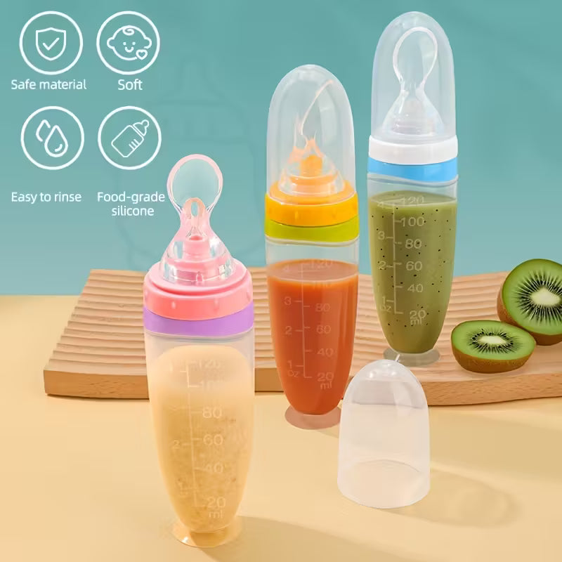 Squeeze Feeder with Detachable Spoon