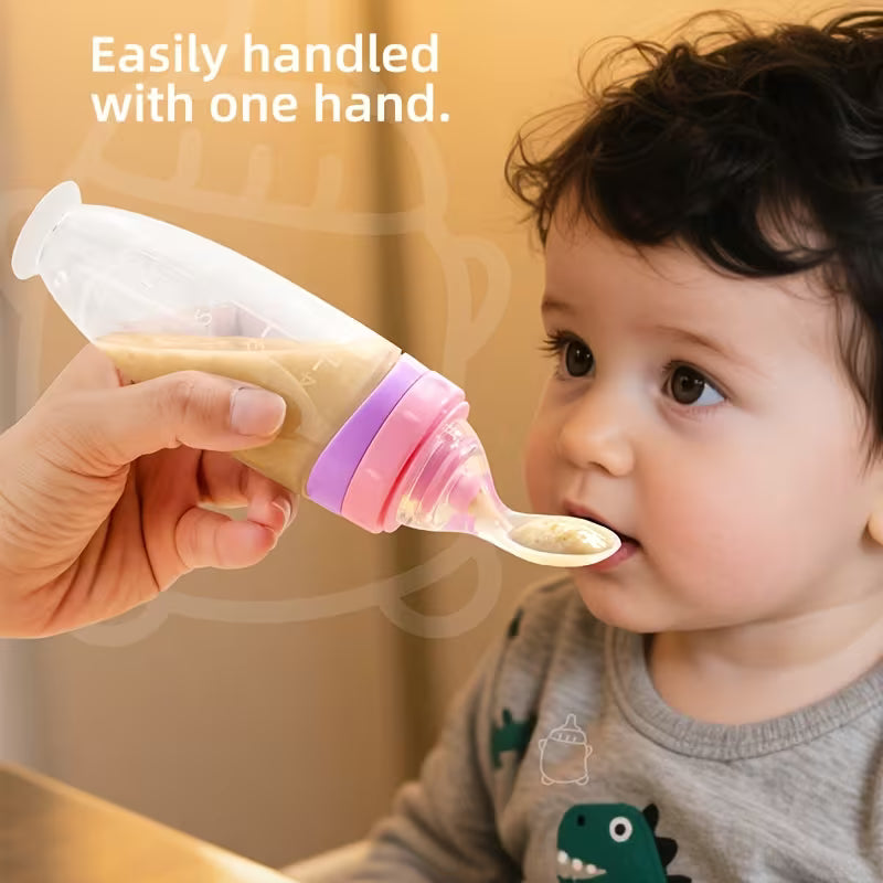 Squeeze Feeder with Detachable Spoon