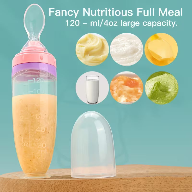 Squeeze Feeder with Detachable Spoon