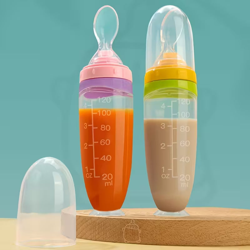 Squeeze Feeder with Detachable Spoon