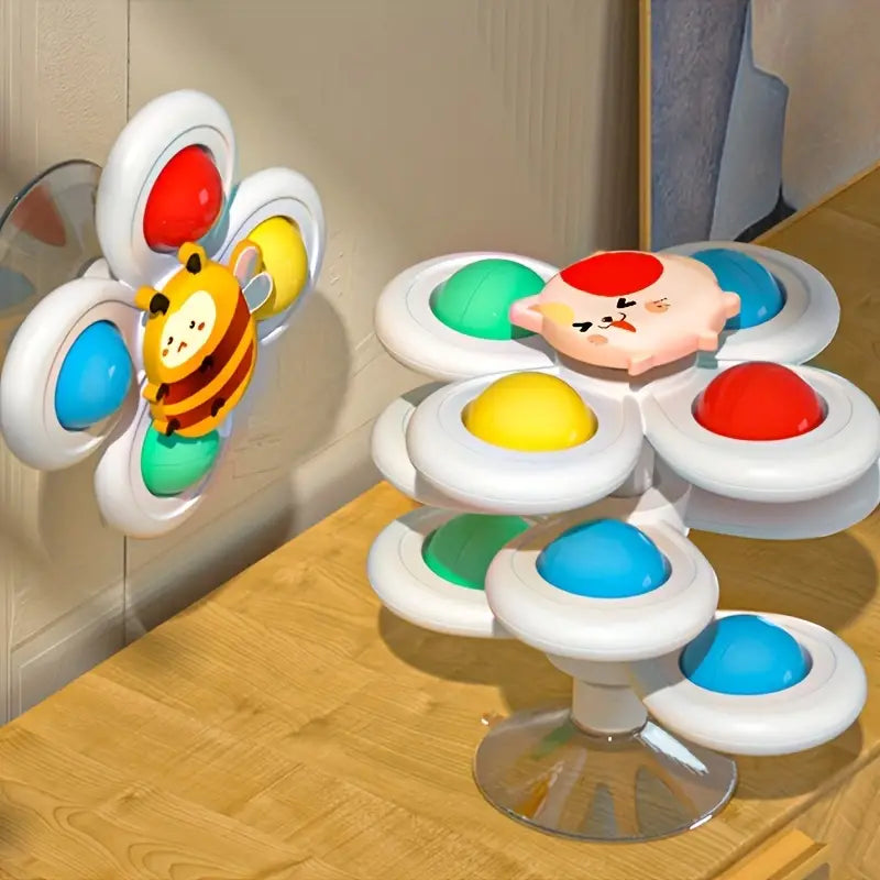 Cool and Fun Suction Cup Spinning Top Toy
