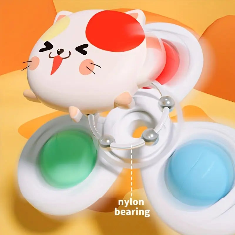 Cool and Fun Suction Cup Spinning Top Toy