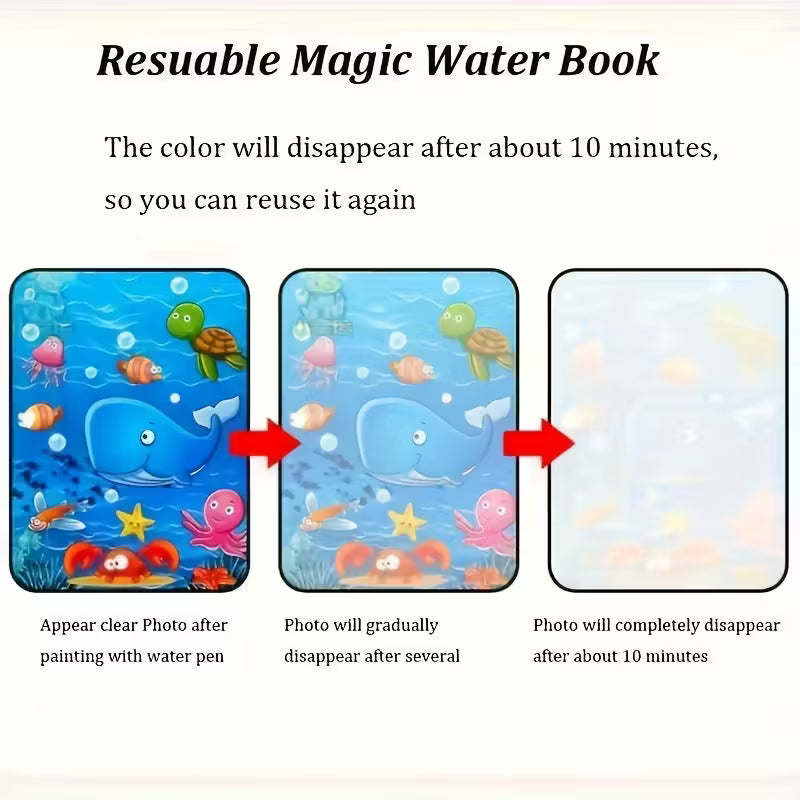 Magic Water Drawing Book