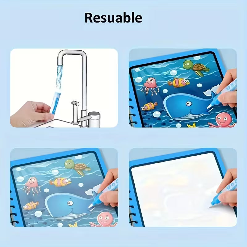 Magic Water Drawing Book